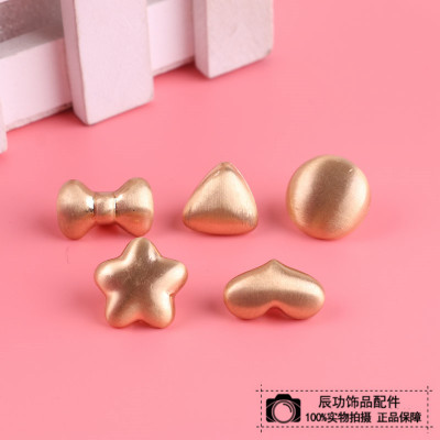 3D hard gold stud earrings gold earrings pure gold earrings fashion sport