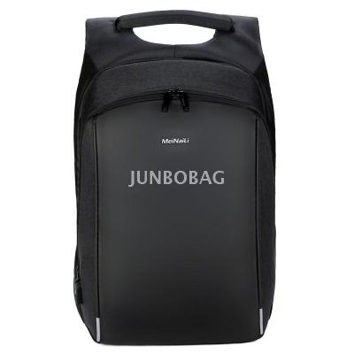 High-grade nylon waterproof shockproof double zipper 15-inch notebook usb charging business men's shoulder computer bag