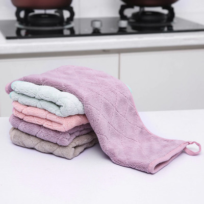 Double layer thick coral-plush duster absorbent floor-cleaning cloth flat mop replacement cloth baijie