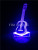 3D board lamp stereo vision lamp USB light seven colors LED violin small night lamp three switch touch type