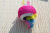 Sisal catball grip ball double hole ball with feather small toy sisal toy cat toy