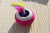 Sisal catball grip ball double hole ball with feather small toy sisal toy cat toy