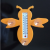 Bee cartoon thermometer window thermometer