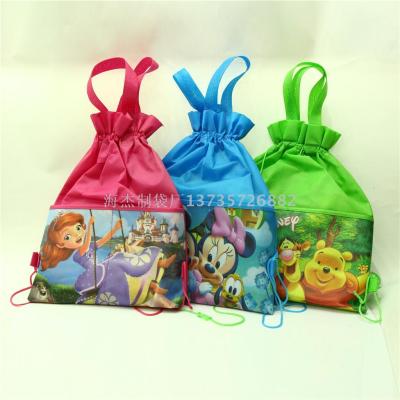 Currently Available Wholesale Drawstring Bag Customized Pulling Rope Backpack Bag Beam Storage Bag Customized Logo