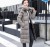 Cotton-padded women's new cotton-padded jacket thickened warm long style over-the-knee coat women's grid tide