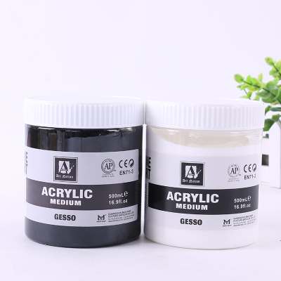 500ml Gesso oil painting material base material acrylic plastic paste plastic paste thickening agent painting pigment