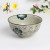 Daily Necessities Gift Korean Style Ceramic Ring Pattern Rice Bowl 4.5 Inch Red and Blue Dessert Small Soup Ceramic Bowl Wholesale