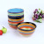 Korean-Style Creative Hand-Painted Rainbow Ceramic Bowl Hotel Tableware Striped Rice Bowl Porcelain Bowl Dish & Plate Set Factory Supply