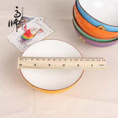 2018 New Lucky Cat Five-Piece Cartoon Customized Personalized Gift Factory Direct Sales Bowl Tableware Set Wholesale