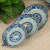 6.25-Inch/7-Inch/8-Inch Fruit Plate Chinese Flower Bone China Fruit Plate Jingdezhen Blue and White Porcelain Plate Underglaze Color Plate