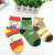 Spring and autumn in candy color baby socks student socks new double cotton yarn independent packaging children socks 