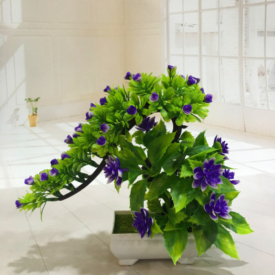 Mini simulated potted plant