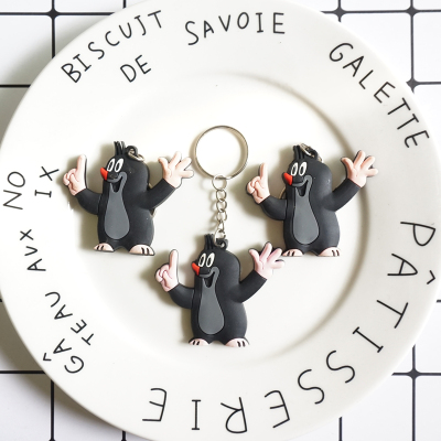 Cartoon Animal Keychain PVC Flexible Glue Penguin Key Chain Silicone Key Chain Accessories Pendant