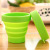 Silicone water cup folded coffee cup outdoor portable glass food grade environmental protection