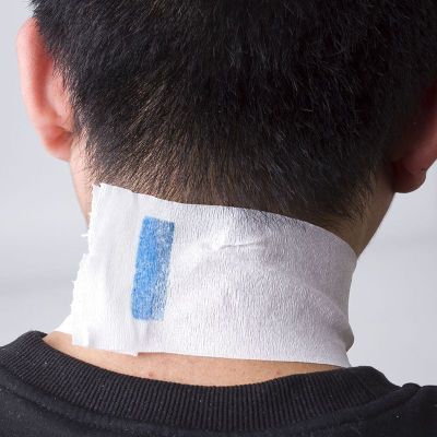 One - time round neck paper hair and neck protection paper anti - break hair anti - dyeing cream