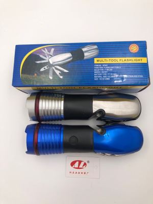 A multi-function flashlight car tool lamp with a knife flashlight