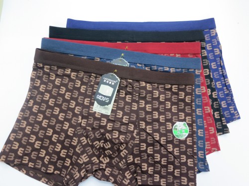 Men‘s plus Size boxers Modal Cotton Printed Three-Dimensional Sports Version 5XL Cotton Boxers