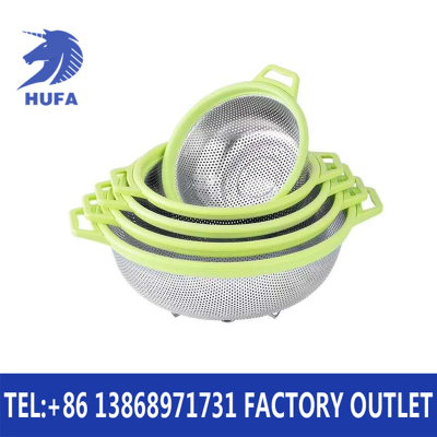 Colorful Dense Hole Multi-Purpose Basket (Color Hem Vegetable Basket)