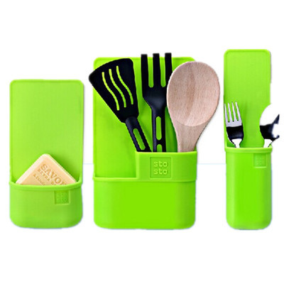 Silicone kitchen and bathroom collection bag environmental protection collection box hanging wall bag