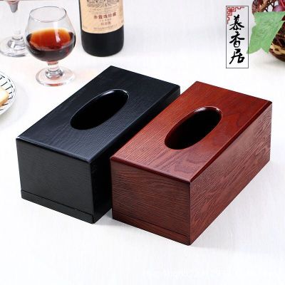 Creative household goods wholesale wooden paper box wooden toilet paper box hotel table napkin box