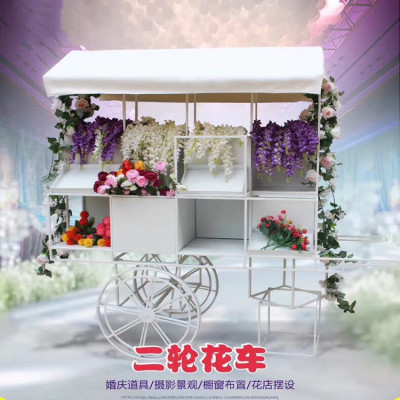 The new wedding decoration tie yi hua che two-wheel
