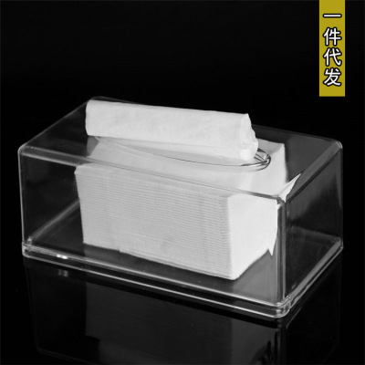 European - style hotel products KTV creative rectangular transparent acrylic type paper box, on - board, paper box