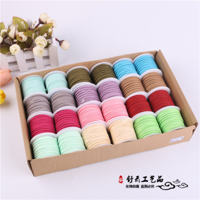 New silk ribbon ribbon flower packaging material DIY decoration bowknot Korean leather velvet ribbon