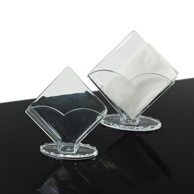 Stock creative acrylic napkin box table napkin shelf acrylic transparent paper towel collection