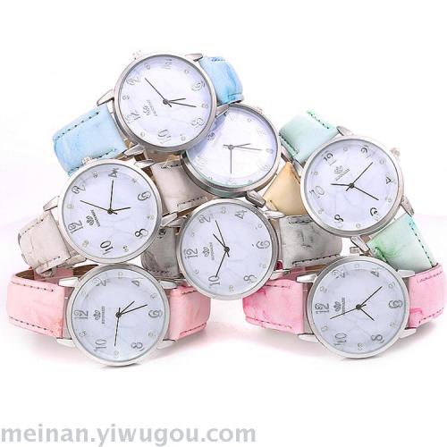 new marble frosted women‘s diamond fashion watch