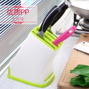 Household kitchen plastic knife holder holder multi-functional cutter storage rack asphalt kitchen knife rack