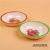 Household melamine tableware set flat - bottomed old fashioned rice bowl tableware farmhouse dishes porcelain bowl set