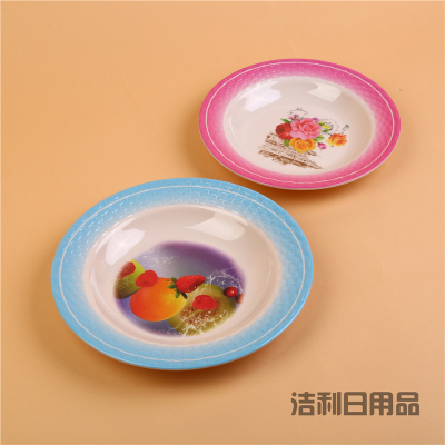 Miamine table small plate small plate home bone plate fish bone plate drop resistant color diversity