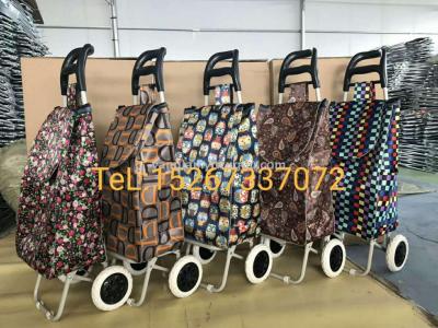 Cloth carrier, portable carrier, folding carrier, vegetable basket carrier, small trailer, luggage carrier
