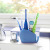 Creative and lovely silicone whale toothbrush holder and toothbrush holder are beautifully packaged in blue and white