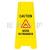 The plastic a-word warning indicates that the parking sign is slippery carefully. Please do not park while repairing