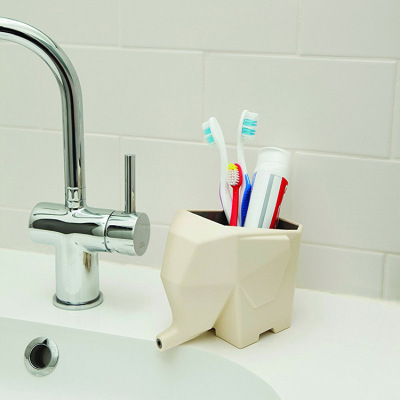 Creative kitchen elephant asphalt rack bathroom toothbrush and toothpaste storage rack