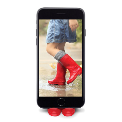 Creative new silicone rain shoes mobile phone bracket lazy mobile phone seat exquisite packaging