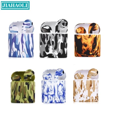 Jhl-ly103 TWS bluetooth headset i7s painted i7 in-ear dual earplug camouflage wireless headset is a hot seller.