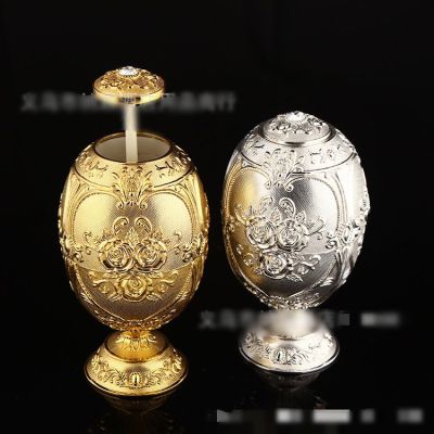 High grade toothpick tube rose peacock European automatic press toothpick tube hotel living room furnishing a gift