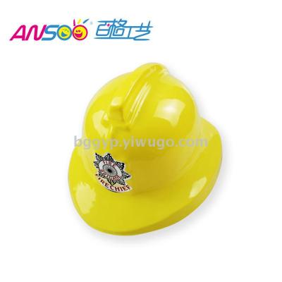 Yellow Fire Hat PVC Material Custom Printed Logo Holiday Event Party Hat Factory Direct Sales