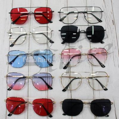 New style spot European and American fashion trend large frame metal sunglasses 5294