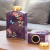 New home decoration/purple background flower butterfly series large flat tea altar