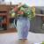 Handicraft country rural hand - painted light blue warbler flower ceramic vase household ornaments furnishingst