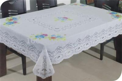 Imitation Drawn Yarn Plain Hollow PVC Plastic Tablecloth Tablecloth Plastic Table Cloth