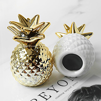 proreleases.translate pple creative home furnishing ceramic furnishings wholesale golden pineapple piggy bank