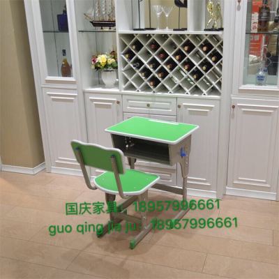 Desk and chair students primary and secondary secondary class training Desk school classroom family children learning single and double person