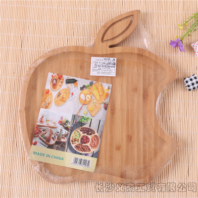 Japanese Style Wooden Creative Dinner Plate Rice Plate Household Tray Cake Bread Dessert Fruit Plate Dinner Plate