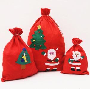 Christmas Gift Bag non-woven Gift wrap Children's Candy Bag Santa Backpack
