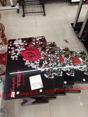 Factory direct sales of Africa and the Middle East countries home living room glass tea table coffee table set of four
