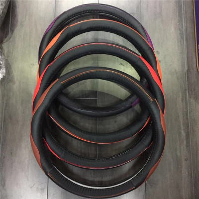 Rongsheng Car Supplies Sports Car Steering Wheel Cover Wear-Resistant Leather Environmental Protection Inner Ring Car Steering Wheel Cover Universal
